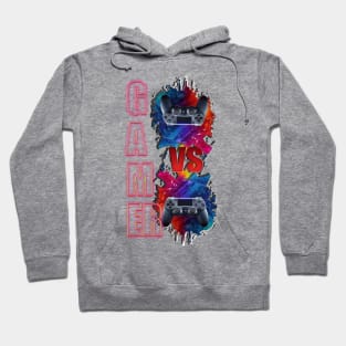 Level Up Your Style: Bold Gamer Tee with Controller Chaos Hoodie